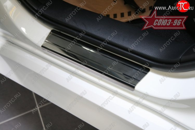 2 564 р. Накладки на внутренние пороги Souz-96 (без логотипа) Mazda 6 GH дорестайлинг седан (2007-2010)  с доставкой в г. Пермь