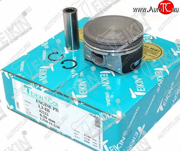 7 499 р. Комплект поршней с пальцами TEIKIN (Ø87.5 мм, L3) Mazda CX-7 ER дорестайлинг (2006-2010)  с доставкой в г. Пермь