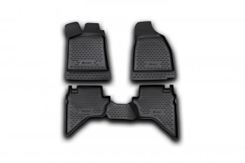 Комплект ковриков в салон (чёрные, полиуретан) Element Mazda BT-50 (2006-2018)