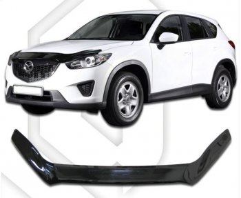 Дефлектор капота CA-Plastiс exclusive Mazda CX-5  KE (2011-2017) дорестайлинг, рестайлинг