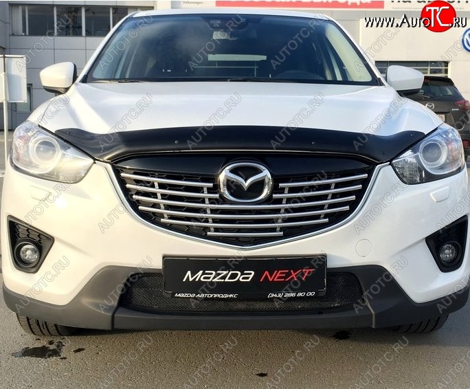3 299 р. Дефлектор капота NovLine  Mazda CX-5  KE (2011-2017) дорестайлинг, рестайлинг  с доставкой в г. Пермь