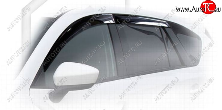 2 079 р. Дефлектора окон CA-Plastiс Mazda CX-5 KE дорестайлинг (2011-2014) (Classic полупрозрачный, Без хром.молдинга)  с доставкой в г. Пермь