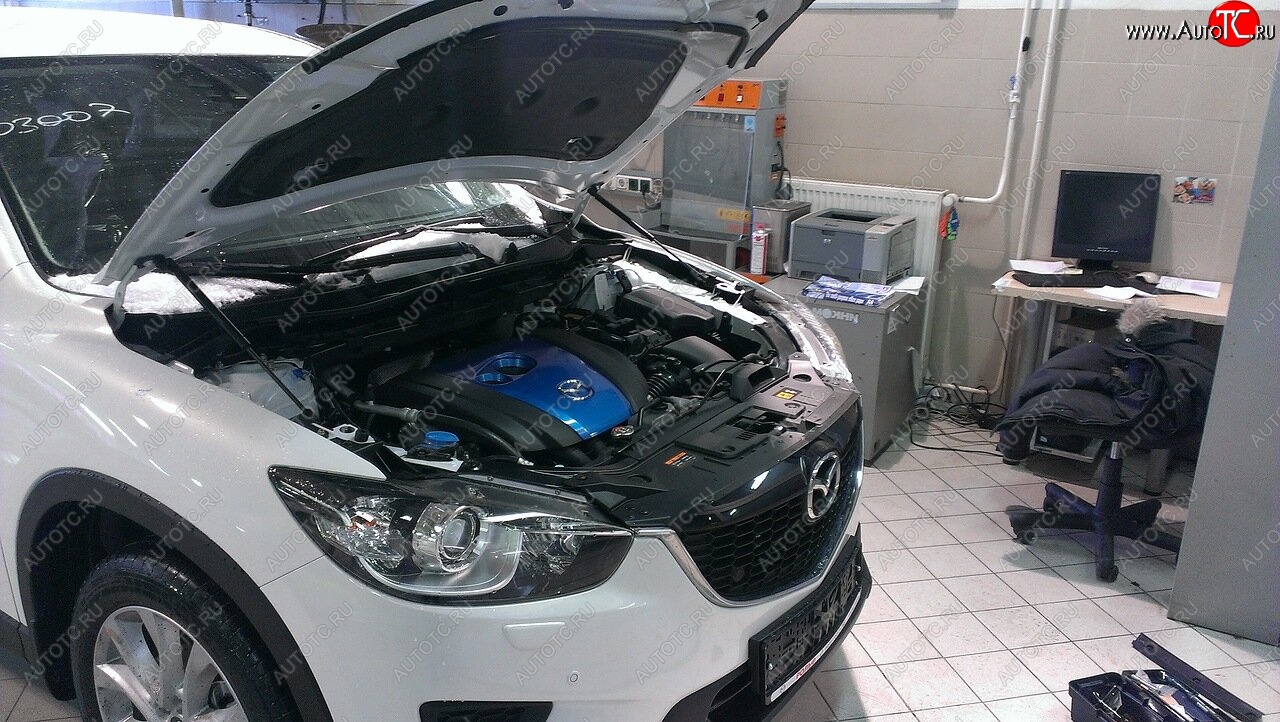 2 349 р. Упоры капота Russtal Mazda CX-5 KE дорестайлинг (2011-2014)  с доставкой в г. Пермь