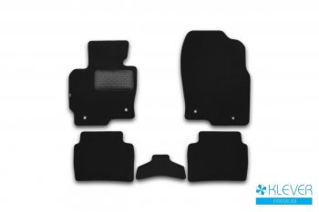 Коврики в салон Klever Premium (текстиль) Mazda CX-5 KE дорестайлинг (2011-2014) (Черный)
