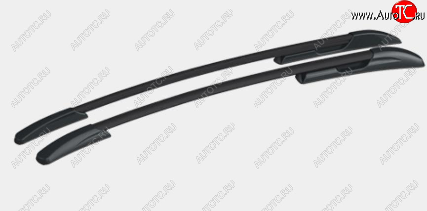 13 039 р. Рейлинги АПС  Mazda CX-5  KE (2011-2017) дорестайлинг, рестайлинг (Черные, поперечины серые, крепление скоба, L1300)  с доставкой в г. Пермь