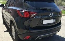 2 749 р. Накладка на задний бампер СТ v2 v2 Mazda CX-5 KE дорестайлинг (2011-2014) (Неокрашенная)  с доставкой в г. Пермь. Увеличить фотографию 2