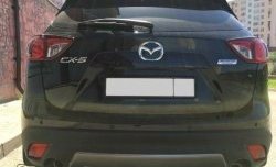2 749 р. Накладка на задний бампер СТ v2 v2 Mazda CX-5 KE дорестайлинг (2011-2014) (Неокрашенная)  с доставкой в г. Пермь. Увеличить фотографию 3