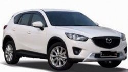 4 199 р. Накладка на передний бампер СТ v2 v2 v2 Mazda CX-5 KE дорестайлинг (2011-2014) (Неокрашенная)  с доставкой в г. Пермь. Увеличить фотографию 3