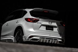 23 749 р. Накладка на задний бампер ROWEN Mazda CX-5 KE дорестайлинг (2011-2014) (Неокрашенная)  с доставкой в г. Пермь. Увеличить фотографию 6