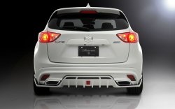 23 749 р. Накладка на задний бампер ROWEN Mazda CX-5 KE дорестайлинг (2011-2014) (Неокрашенная)  с доставкой в г. Пермь. Увеличить фотографию 7