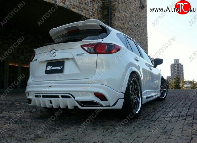 23 749 р. Накладка на задний бампер ROWEN Mazda CX-5 KE дорестайлинг (2011-2014) (Неокрашенная)  с доставкой в г. Пермь