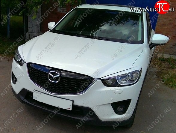 1 399 р. Реснички на фары CT v2 Mazda CX-5 KE дорестайлинг (2011-2014) (Неокрашенные)  с доставкой в г. Пермь