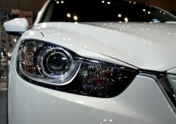 4 149 р. Реснички на фары DUCKS GARDEN Mazda CX-5 KE дорестайлинг (2011-2014) (Неокрашенные)  с доставкой в г. Пермь. Увеличить фотографию 2