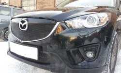 2 299 р. Нижняя сетка на бампер Russtal (черная) Mazda CX-5 KE дорестайлинг (2011-2014)  с доставкой в г. Пермь. Увеличить фотографию 2