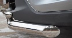 16 849 р. Защита переднего бампера (2 трубыØ63 и 42 мм, нержавейка) SLITKOFF Mazda CX-5 KE рестайлинг (2015-2017)  с доставкой в г. Пермь. Увеличить фотографию 3