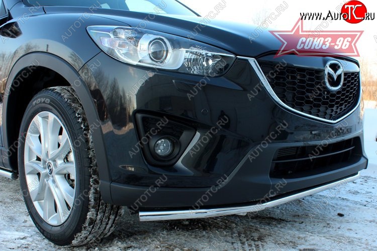 15 254 р. Защита переднего бампера одинарная Souz-96 (d42) Mazda CX-5 KE рестайлинг (2015-2017)  с доставкой в г. Пермь