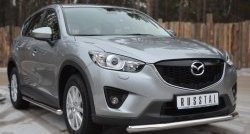 15 349 р. Одинарная защита переднего бампера диаметром 63 мм SLITKOFF Mazda CX-5 KE рестайлинг (2015-2017)  с доставкой в г. Пермь. Увеличить фотографию 4
