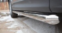 70 999 р. Защита порогов из круглой трубы диаметром 63 мм Russtal Mazda CX-5 KE рестайлинг (2015-2017) (Защита порогов с со скосами на торцах (вариант 1))  с доставкой в г. Пермь. Увеличить фотографию 3