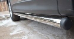 70 999 р. Защита порогов из круглой трубы диаметром 63 мм Russtal Mazda CX-5 KE рестайлинг (2015-2017) (Защита порогов с со скосами на торцах (вариант 1))  с доставкой в г. Пермь. Увеличить фотографию 7