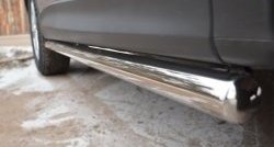 70 999 р. Защита порогов из круглой трубы диаметром 63 мм Russtal Mazda CX-5 KE рестайлинг (2015-2017) (Защита порогов с со скосами на торцах (вариант 1))  с доставкой в г. Пермь. Увеличить фотографию 10
