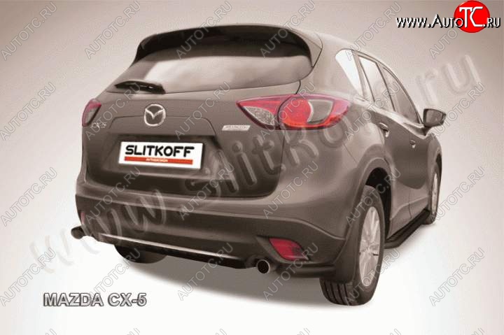 4 999 р. Уголки d57  Mazda CX-5  KE (2011-2017) дорестайлинг, рестайлинг (Цвет: серебристый)  с доставкой в г. Пермь