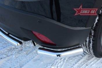 14 849 р. Защита заднего бампера из боковых уголков Souz-96( d60)  Mazda CX-5  KE (2011-2017) дорестайлинг, рестайлинг  с доставкой в г. Пермь. Увеличить фотографию 2
