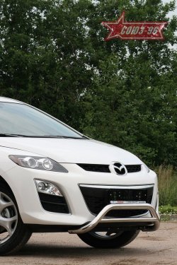 Защита переднего бампера Souz-96 (d60) Mazda CX-7  ER (2010-2012) рестайлинг