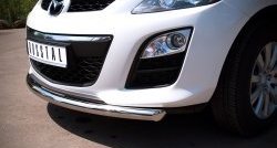 15 999 р. Одинарная защита переднего бампера диаметром 63 мм SLITKOFF  Mazda CX-7  ER (2010-2012) рестайлинг  с доставкой в г. Пермь. Увеличить фотографию 3