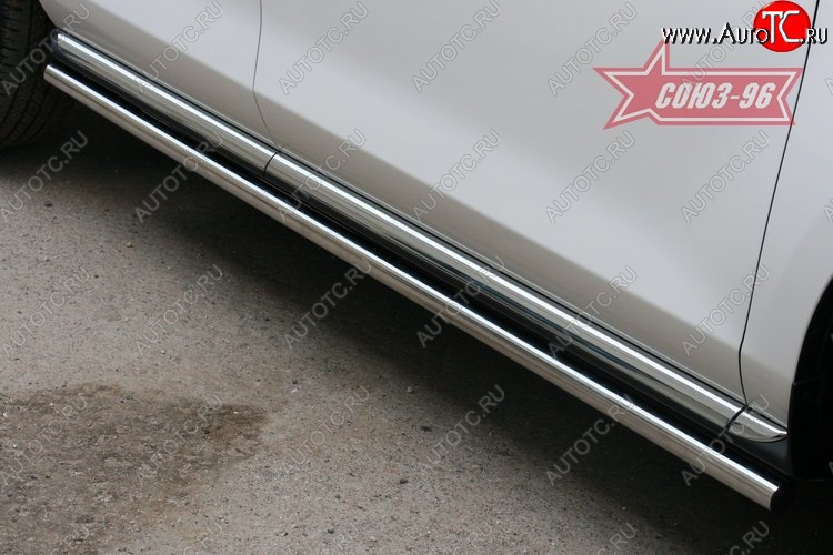 2 564 р. Защита порогов Souz-96 (d42) Mazda CX-7 ER рестайлинг (2010-2012)  с доставкой в г. Пермь