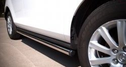 70 999 р. Защита порогов из круглой трубы диаметром 63 мм Russtal Mazda CX-7 ER рестайлинг (2010-2012) (Защита порогов с со скосами на торцах (вариант 1))  с доставкой в г. Пермь. Увеличить фотографию 8