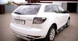 18 699 р. Защита заднего бампера (Ø76 и 42 мм, нержавейка) SLITKOFF  Mazda CX-7  ER (2010-2012) рестайлинг  с доставкой в г. Пермь. Увеличить фотографию 4