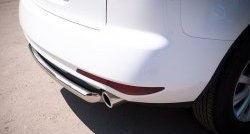 14 799 р. Одинарная защита заднего бампера из трубы диаметром 63 мм SLITKOFF Mazda CX-7 ER рестайлинг (2010-2012)  с доставкой в г. Пермь. Увеличить фотографию 3