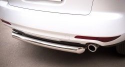 15 249 р. Одинарная защита заднего бампера из трубы диаметром 76 мм SLITKOFF Mazda CX-7 ER рестайлинг (2010-2012)  с доставкой в г. Пермь. Увеличить фотографию 3