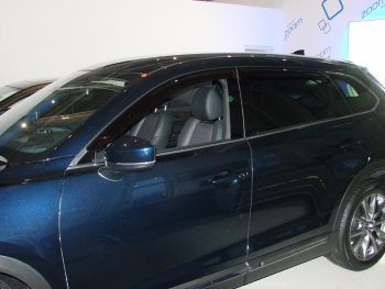 Дефлектора окон SIM Mazda CX-9  TB (2007-2015) дорестайлинг, 1-ый рестайлинг, 2-ой рестайлинг