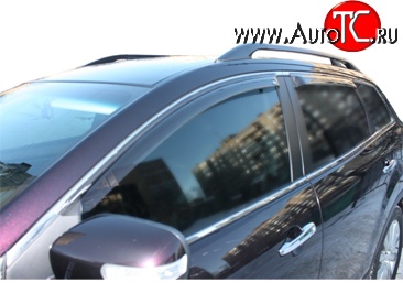 2 114 р. Дефлекторы окон (ветровики) Novline 4 шт.  Mazda CX-9  TB (2007-2015) дорестайлинг, 1-ый рестайлинг, 2-ой рестайлинг  с доставкой в г. Пермь