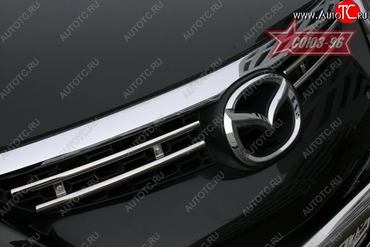 7 109 р. Декоративные элементы решетки радиатора Souz-96 (d16) Mazda CX-9 TB дорестайлинг (2007-2009)  с доставкой в г. Пермь