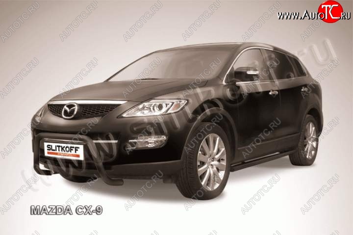 16 899 р. Кенгурятник d57 низкий мини Mazda CX-9 TB дорестайлинг (2007-2009) (Цвет: серебристый)  с доставкой в г. Пермь