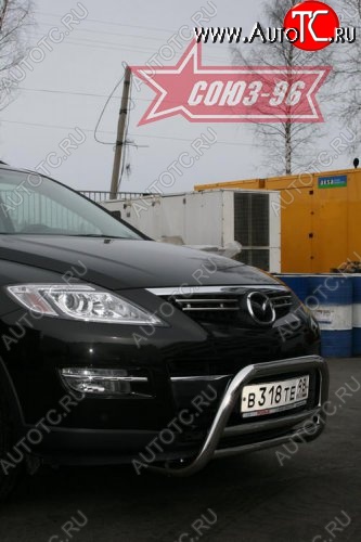 13 409 р. Защита переднего бампера (дорестайлинг) Souz-96 (d60) Mazda CX-9 TB дорестайлинг (2007-2009)  с доставкой в г. Пермь