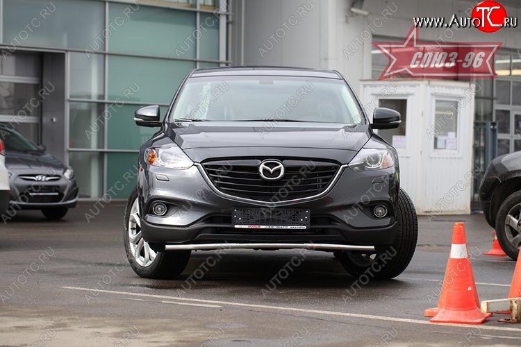 15 344 р. Защита переднего бампера (d42) Premium Souz-96  Mazda CX-9  TB (2007-2015) дорестайлинг, 2-ой рестайлинг  с доставкой в г. Пермь