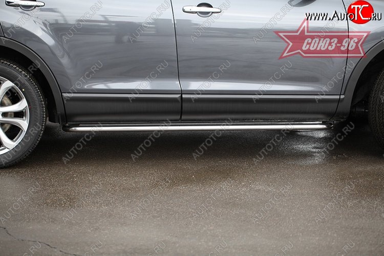 18 449 р. Защита порогов Souz-96 (d42)  Mazda CX-9  TB (2007-2009) дорестайлинг  с доставкой в г. Пермь