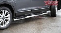 Защита порогов с проступью Souz-96 (d76) Mazda CX-9  TB (2007-2009) дорестайлинг