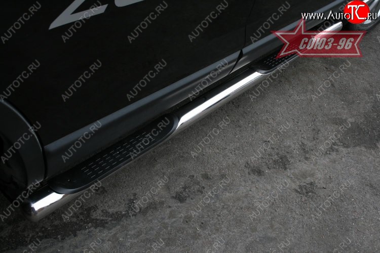 14 669 р. Защита порогов Souz-96 (d76) Mazda CX-9 TB дорестайлинг (2007-2009)  с доставкой в г. Пермь