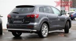 15 029 р. Защита заднего бампера рестайлинг Souz-96 (d60)  Mazda CX-9  TB (2007-2009) дорестайлинг  с доставкой в г. Пермь. Увеличить фотографию 2