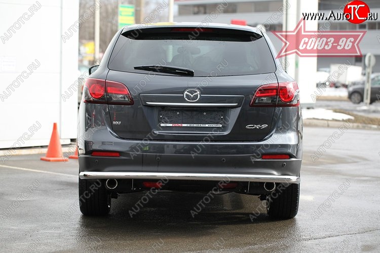 15 029 р. Защита заднего бампера рестайлинг Souz-96 (d60)  Mazda CX-9  TB (2007-2009) дорестайлинг  с доставкой в г. Пермь