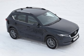 8 559 р. Рейлинги Petroil Tuning  Mazda CX-5  KE (2011-2017) дорестайлинг, рестайлинг (Цвет: серебристый муар)  с доставкой в г. Пермь. Увеличить фотографию 3