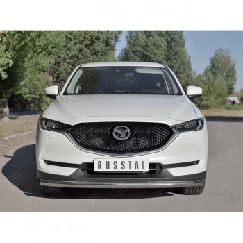 16 899 р. Одинарная защита переднего бампера SLITKOFF диаметром 63 мм Mazda CX-5 KF (2016-2025)  с доставкой в г. Пермь. Увеличить фотографию 3