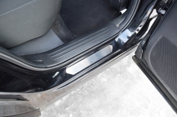 2 499 р. Пороги накладки дверей Petroil Tuning  Mazda CX-5  KF (2016-2025)  с доставкой в г. Пермь. Увеличить фотографию 3