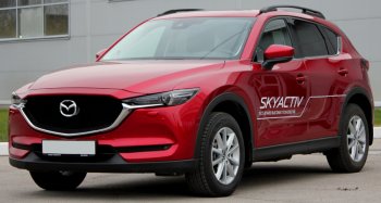 7 999 р. Рейлинги крыши АПС  Mazda CX-5  KF (2016-2025) (Черно-серые, без поперечин)  с доставкой в г. Пермь. Увеличить фотографию 4