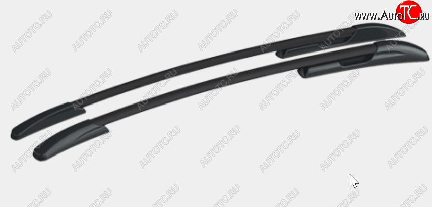 13 039 р. Рейлинги крыши АПС  Mazda CX-5  KF (2016-2025) (Черные, поперечины черные, крепление скоба, L1300)  с доставкой в г. Пермь