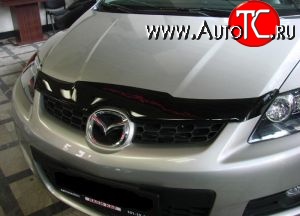 3 499 р. Дефлектор капота NovLine  Mazda CX-7  ER (2006-2010) дорестайлинг  с доставкой в г. Пермь